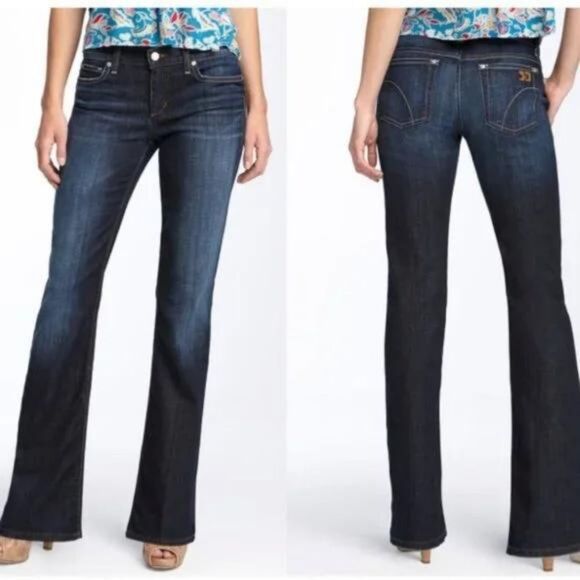 Joe's Dark Wash The Provocateur Low Rise Bootcut Jeans Kennedy Sz 27 - Picture 1 of 7